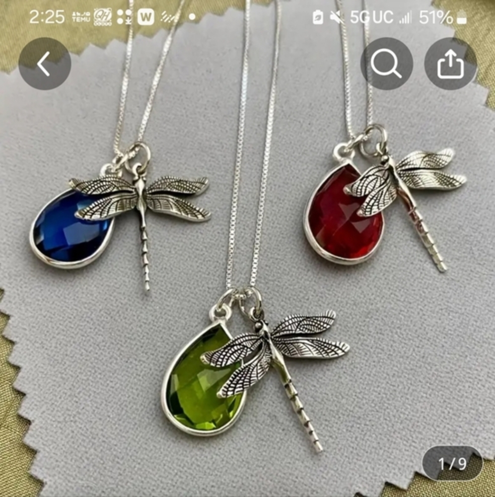 Dragonfly necklace